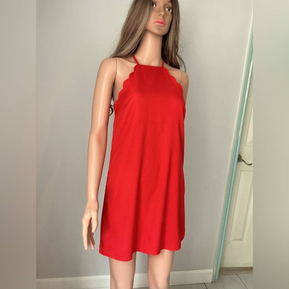 Lulu's Vibrant Red Mini Dress - Picture 6 of 14